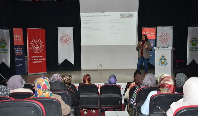 Afşin’de Kadınlara Yönelik Proje Yazarlığı ve Hibe Destekleri Semineri Düzenlendi