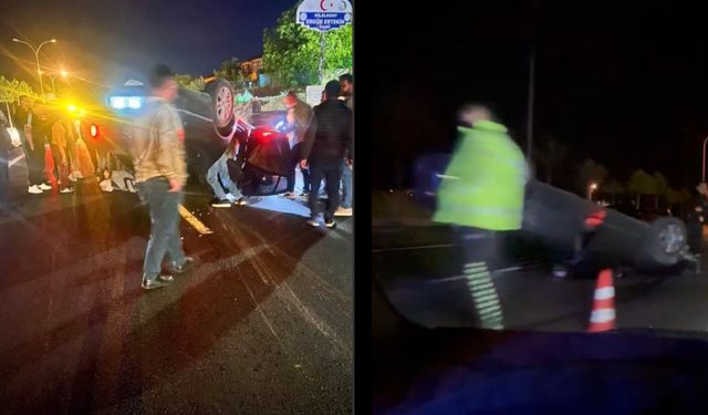 Afşin’de Kontrolden Çıkan Otomobil Takla Attı: 3 Yaralı