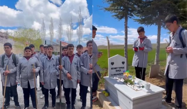 Afşin’de Öğrencilerden Örnek Davranış: Mezarlıkta Bahar Temizliği Yapıldı