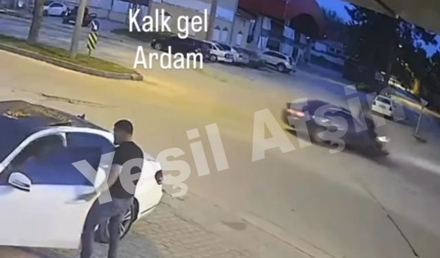 Afşin’de Otomobil ile Motosiklet Kazasının Görüntüleri Ortaya Çıktı