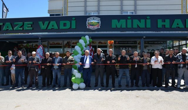 Afşin’de “Taze Vadi Mini Hal” Törenle Hizmete Açıldı