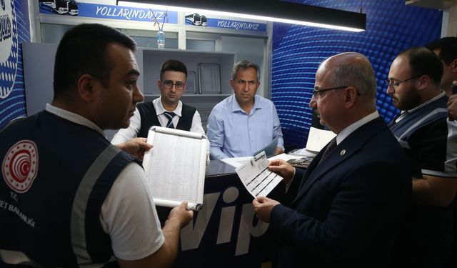 Kahramanmaraş'ta Kurban Bayramı Öncesi Otogarda Denetim Yapıldı