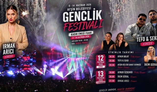 Afşin’de Gençlik Festivali Başlıyor