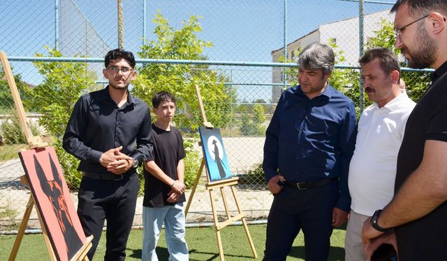 Afşin’de Öğrencilerin Sanat Eserleri Sergilendi