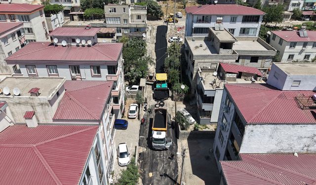 Büyükşehir, Aslanbey Mahallesi’nde Asfalt Mesaisine Başladı