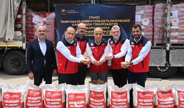 47 Ton Soya Tohumu Dağıtıldı