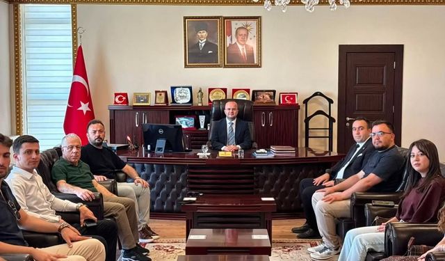 Afşin Baro Temsilciliğinden Kaymakam Abdullah Arslantürk’e Hayırlı Olsun Ziyareti