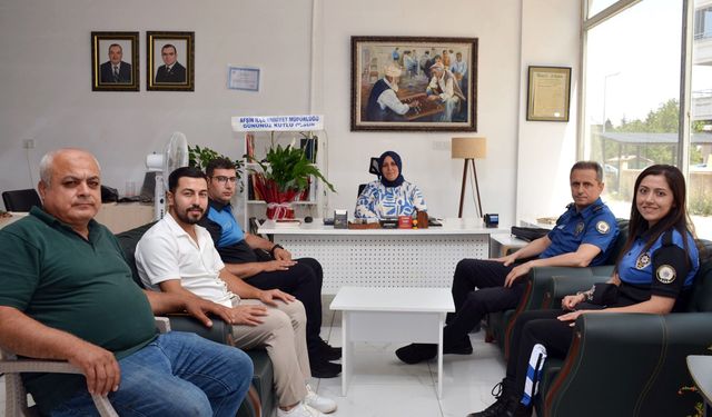 Afşin Emniyeti’nden Yeşil Afşin Gazetesi'ne 24 Temmuz Ziyareti