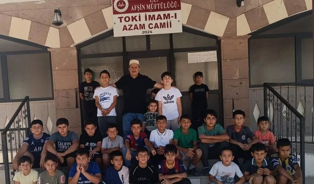 Afşin'de Yaz Kur'an Kursları Yoğun Katılımla Sürüyor