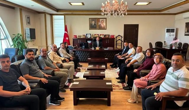 AK Parti Afşin İlçe Teşkilatından Kaymakam Arslantürk’e Hayırlı Olsun Ziyareti