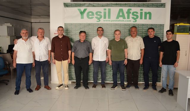 Kahramanmaraş Büyükşehir Gazeteciler Cemiyeti'nden Yeşil Afşin’e Ziyaret