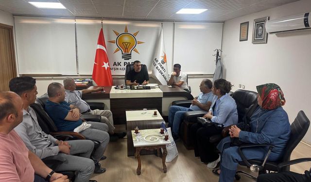 Devlet Hastanesi Personellerinden AK Parti Teşkilatına Ziyaret