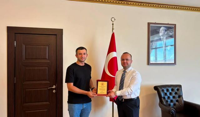 Kaymakamlık Koruma Personeli Ulucak'tan Kaymakam Arslantürk'e Veda Ziyareti