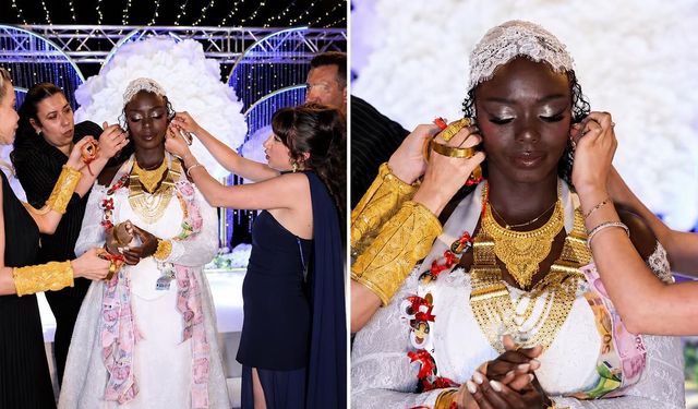 Ünlü fenomenin düğünündeki takılar olay oldu! Yürümekte zorlandı