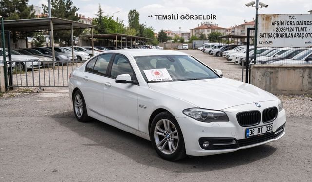Afşin’de 2014 Model BMW 5 Serisi İcradan Satışa Çıkarıldı