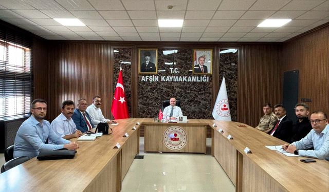 Afşin’de 30 Ağustos Zafer Bayramı İçin Hazırlıklar Değerlendirildi