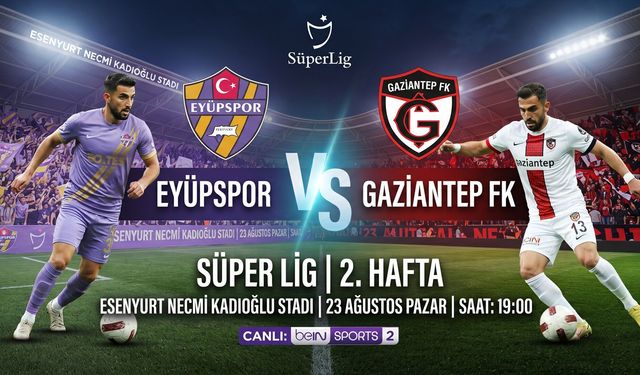 Eyüpspor - Gaziantep FK Maçı Ne Zaman, Saat Kaçta, Hangi Kanalda? İşte Canlı Yayın Bilgileri ve Maç Detayları