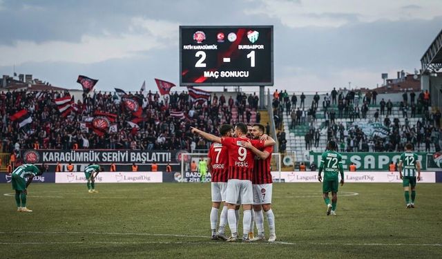 Karagümrük seriyi başlattı! Bursaspor deplasmanda 2-1 mağlup