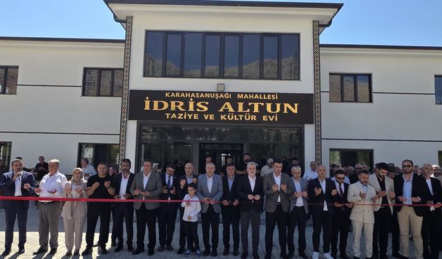 Karahasanuşağı İdris Altun Kültür Kompleksi Törenle Açıldı