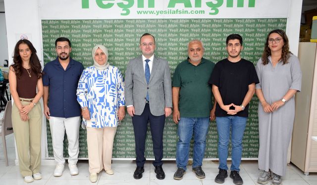 Kaymakam Arslantürk, Yeşil Afşin Gazetesi’ni Ziyaret Etti