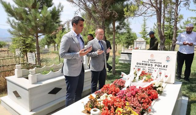 Şehit Polis Memuru Durmuş Polat, Şehadet Yıl Dönümünde Dualarla Anıldı