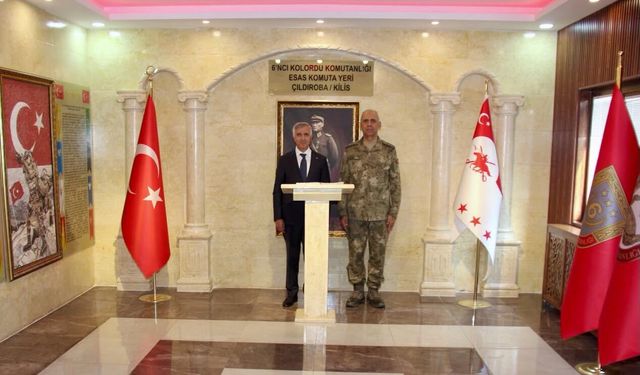 Vali Ünlüer’den Fırat Kalkanı ve Zeytin Dalı Harekât Bölge Komutanlığına Ziyaret