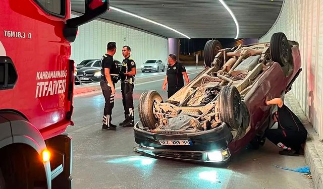 Kontrolden Çıkan Pikap Takla Attı: 1 Yaralı