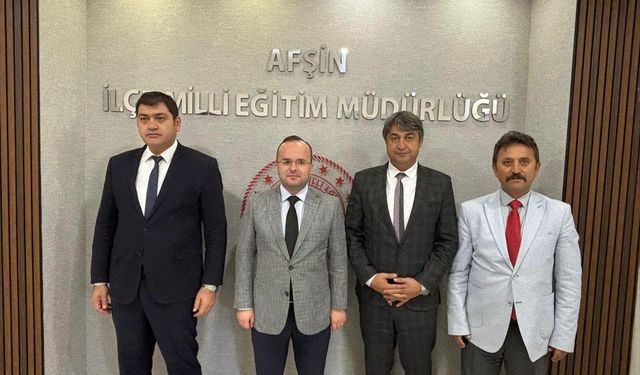 Afşin Kaymakamı Arslantürk’ten İlçe Milli Eğitim Müdürlüğüne Ziyaret