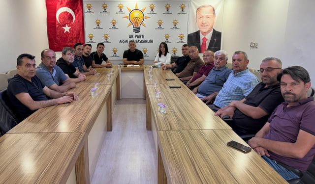 AK Parti Afşin Teşkilatında Yönetim Kurulu Toplantısı
