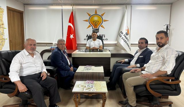Hanefi Mahçiçek’ten AK Parti Afşin İlçe Başkanlığına Ziyaret