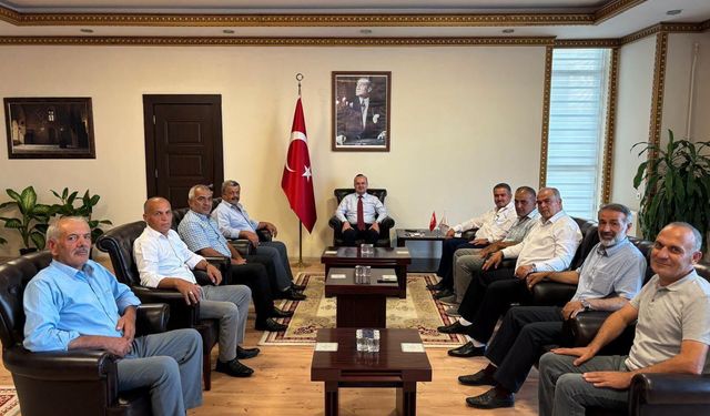 Kaymakam Arslantürk, Konuklarını Makamında Ağırladı