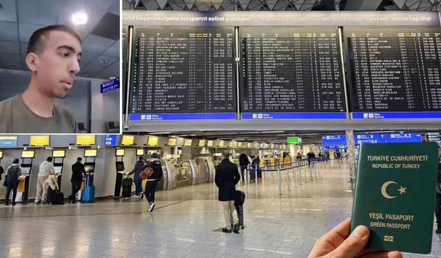 Yeşil Pasaportla Almanya’ya Gidemedi! Frankfurt Havalimanı’nda Girişine İzin Verilmedi
