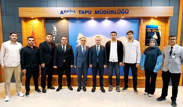 Afşin Kaymakamı Arslantürk’ten Tapu Müdürlüğüne Ziyaret