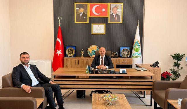 Afşin Ticaret ve Sanayi Odası Başkanı Karatut’tan Başkan Kıraç’a Ziyaret