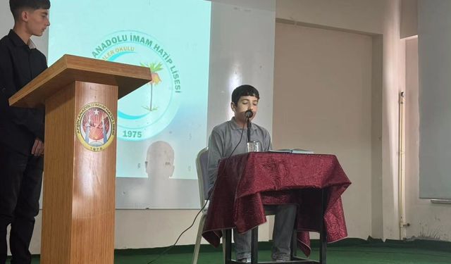 Afşin’de İmam Hatip Okullarının Kuruluş Yıl Dönümü Programı Düzenlendi