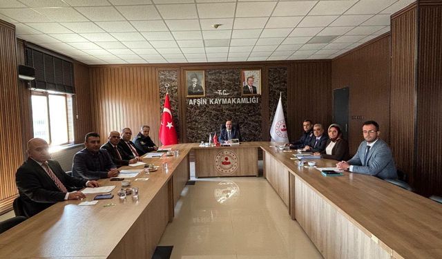 Afşin’de KPSS Öncesi Sınav Güvenliği Toplantısı Yapıldı