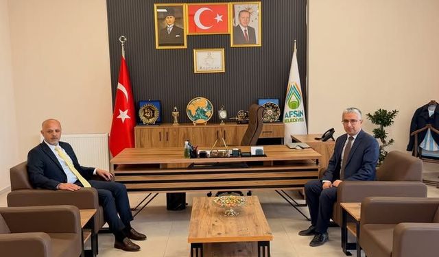 Elbistan Belediye Başkanı Gürbüz’den Afşin Belediye Başkanı Kıraç’a Ziyaret
