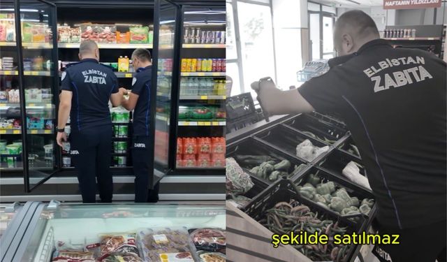 Elbistan’da Raflardaki Ürünler Denetleniyor