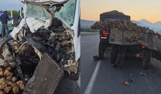 Afşin’de Traktöre Arkadan Çarpan Transit Sürücüsü Ağır Yaralandı