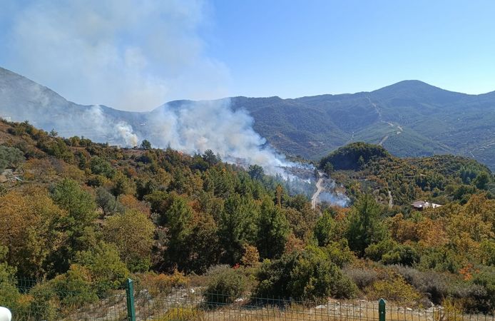 Alanya'da zirai alanda çıkan yangın kontrol altına alındı