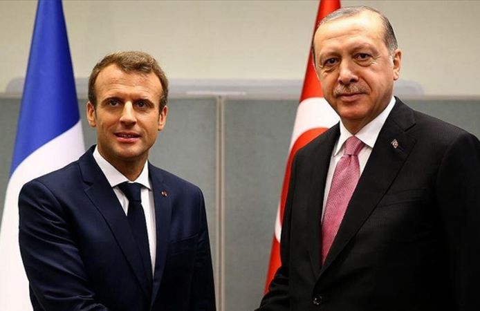 Cumhurbaşkanı Erdoğan, Fransa Cumhurbaşkanı Macron ile görüştü