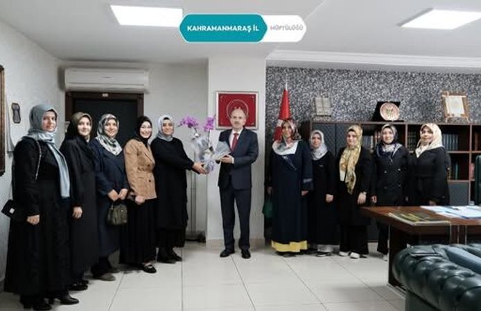 4-6 Yaş Kur’an Kursu Koordinatörlerinden İl Müftüsü Dr. Güller’e Ziyaret