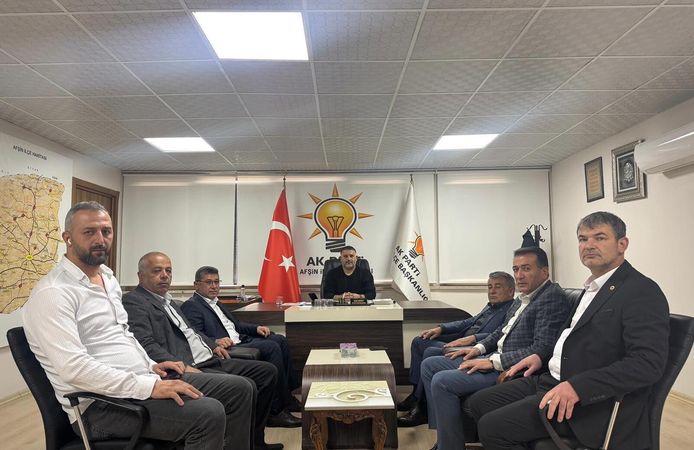 AK Parti Afşin İlçe Başkanlığı’nda Yoğun Ziyaret Trafiği
