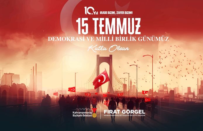 Başkan Görgel’den 15 Temmuz’un 10’uncu Yılında Birlik ve Beraberlik Mesajı