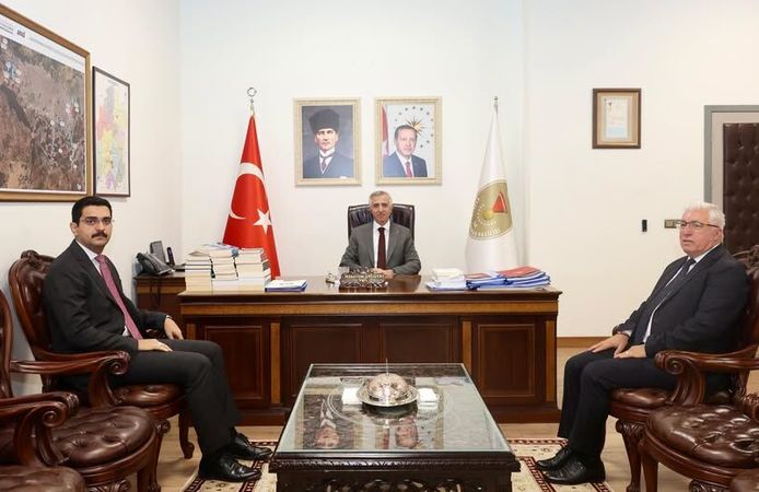 Vali Ünlüer, Pazarcık Kaymakamı Teke ve Başkan İkizer’i Kabul Etti