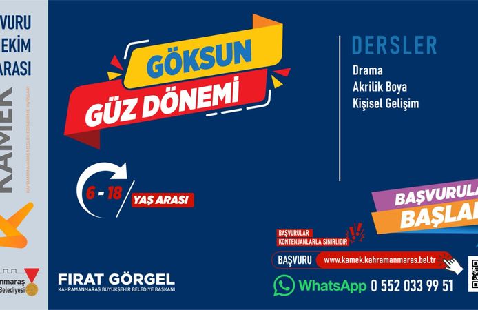 KAMEK Türkoğlu ve Göksun’da Kurs Kayıtları Başladı