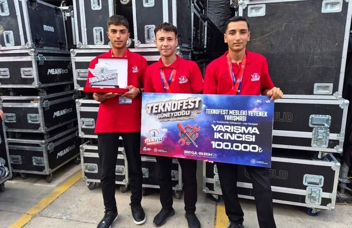 Kahramanmaraşlı Öğrenciler TEKNOFEST’te Türkiye İkincisi Oldu