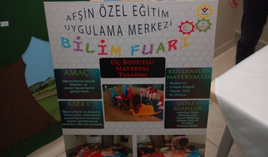 Afşin’de Özel Öğrencilerden Bilim Fuarı