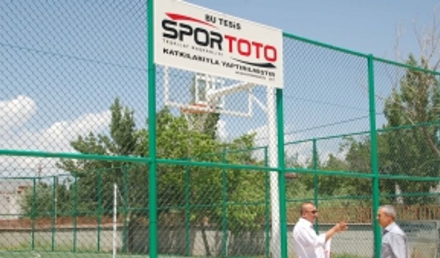 Spor Toto, Afşin’de 8 Okula Saha Yaptı