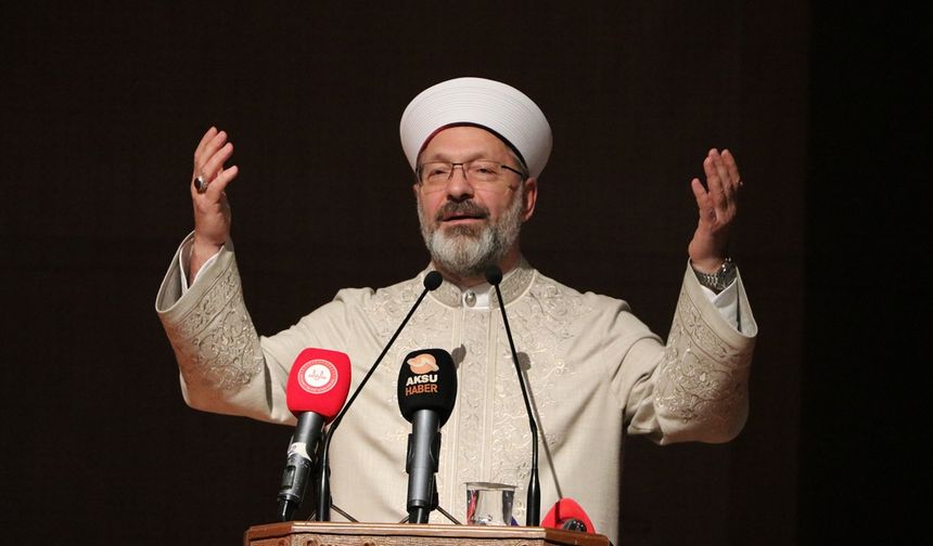 Diyanet İşleri Başkanı Erbaş, Kahramanmaraş'ta mezuniyet törenine katıldı: